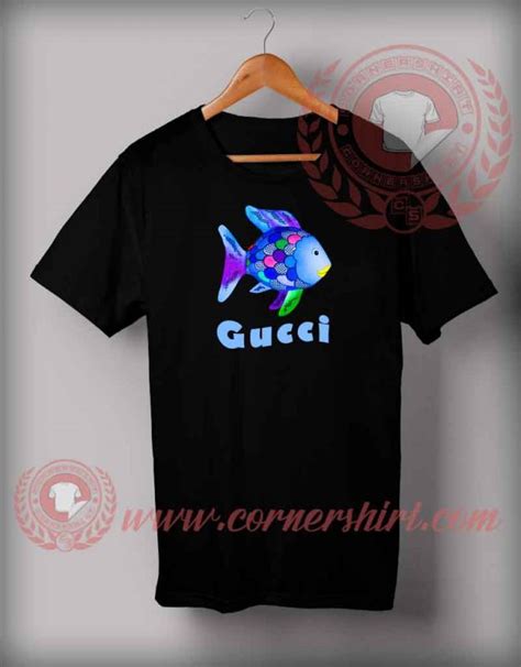 gucci green check shirt|rainbow fish gucci shirt.